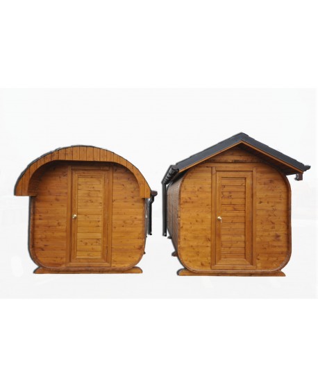 Ovalaus stogo sauna Ovalaus stogo sauna