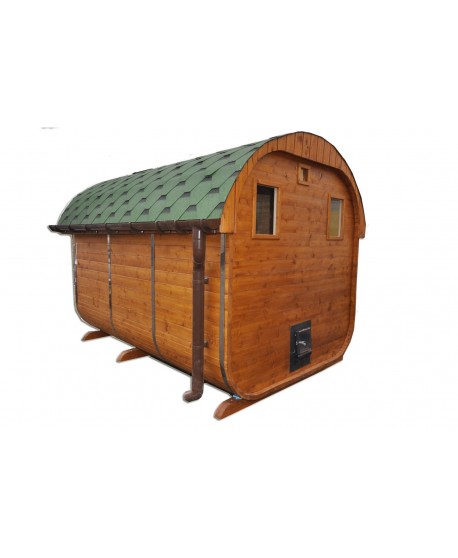 Ovalaus stogo sauna Ovalaus stogo sauna