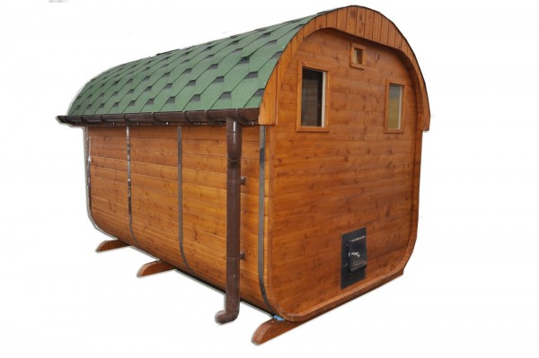 Ovalaus stogo sauna Ovalaus stogo sauna