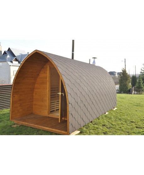 Sauna su panoraminiu langu Sauna su panoraminiu langu