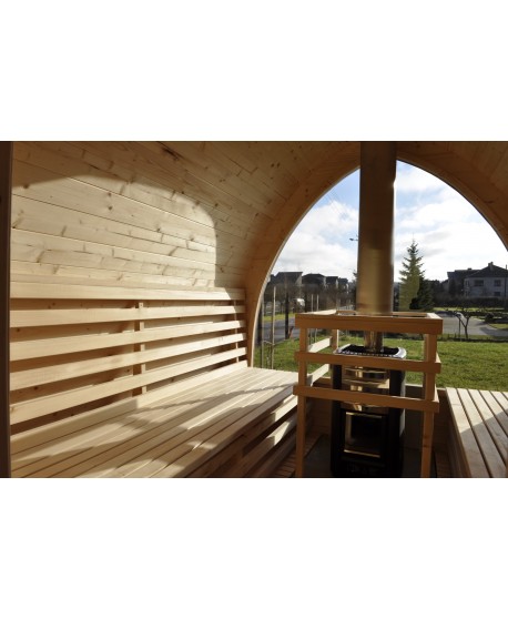 Sauna su panoraminiu langu Sauna su panoraminiu langu