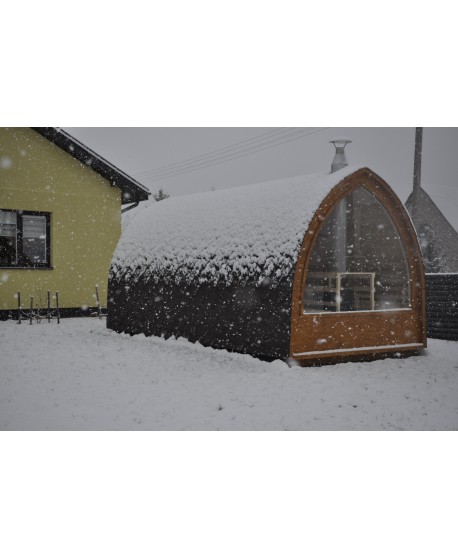 Sauna su panoraminiu langu Sauna su panoraminiu langu