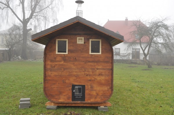 Dvišlaičio stogo ovali pirtis 7 metrai Dvišlaičio stogo ovali pirtis 7 metrai